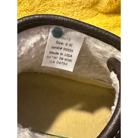 LL Bean Mens Dark Brown Leather Hunting Shoe Duck Boots 9M Vintage Outdoors rain - Picture 2 of 11